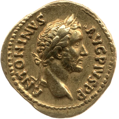 Aureus - Antoninus Pius LIBERALITAS V COS IIII; Liberalitas front