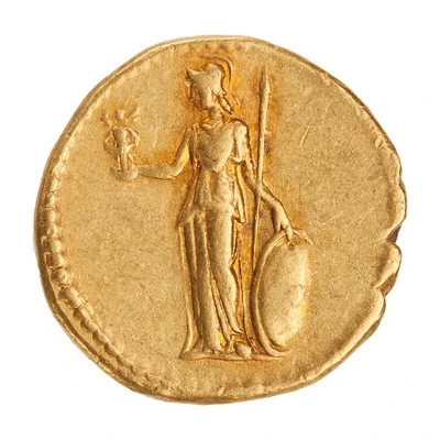 Aureus - Antoninus Pius Minerva and Victory back