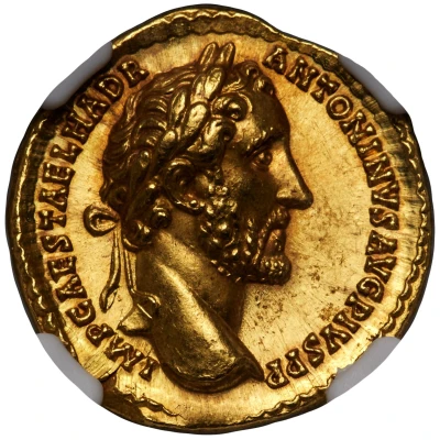 Aureus - Antoninus Pius PAX; Pax front