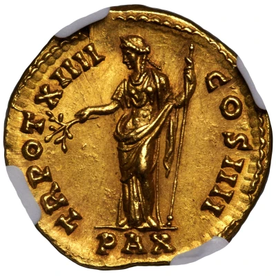 Aureus - Antoninus Pius PAX; Pax back