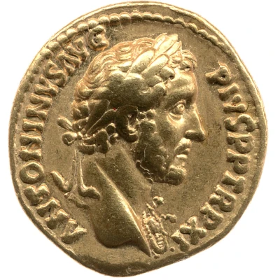 Aureus - Antoninus Pius PRIMI DECENNALES front
