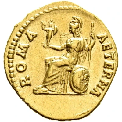Aureus - Antoninus Pius ROMA AETERNA; Roma back