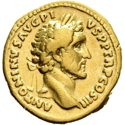 Aureus - Antoninus Pius SALVS AVG; Salus front