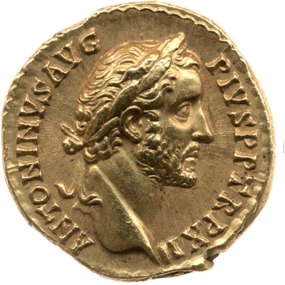 Aureus - Antoninus Pius TEMPORVM FELICITAS COS IIII front