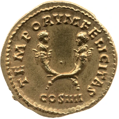 Aureus - Antoninus Pius TEMPORVM FELICITAS COS IIII back