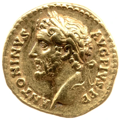 Aureus - Antoninus Pius TR P COS III DES IIII; Victory front