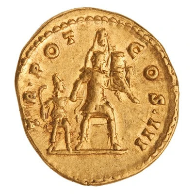Aureus - Antoninus Pius TR POT COS III; Aeneas back