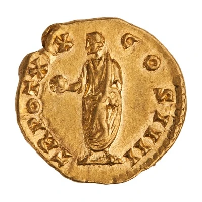 Aureus - Antoninus Pius TR POT XIX COS IIII back