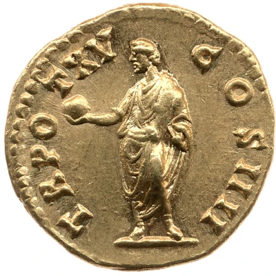 Aureus - Antoninus Pius TR POT XV COS IIII; head left back