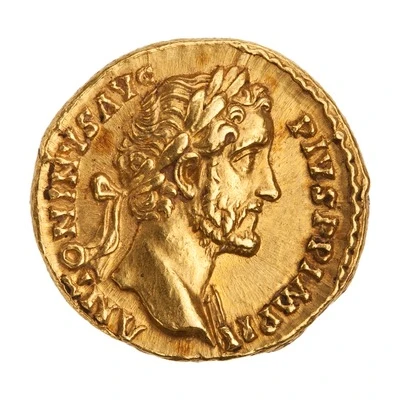 Aureus - Antoninus Pius TR POT XX COS IIII; Victory front