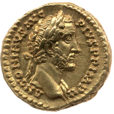 Aureus - Antoninus Pius TR POT XXI COS IIII; Salus front