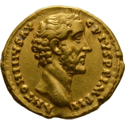 Aureus - Antoninus Pius TR POT XXI COS IIII; Salus front