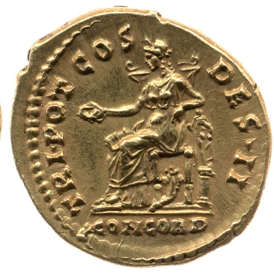 Aureus - Antoninus Pius TRI POT COS DES II CONCORD; Concordia and Spes back