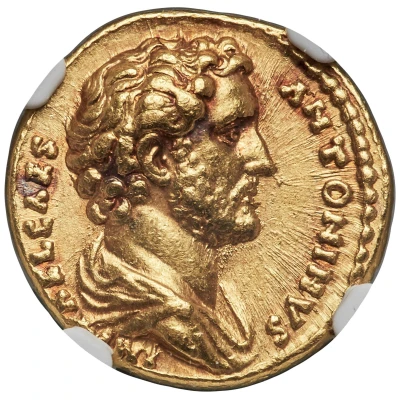 Aureus - Antoninus Pius TRIB POT COS PIETAS; Pietas front