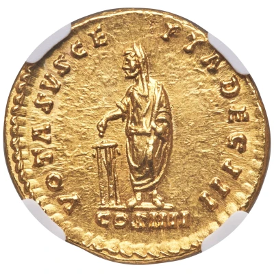 Aureus - Antoninus Pius VOTA SVSCEPTA DECEN III COS IIII back