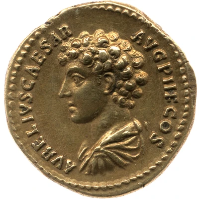 Aureus - Antoninus Pius and Marcus Aurelius AVRELIVS CAESAR AVG PII F COS back