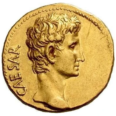 Aureus - Augustus AVGVSTVS; Heifer 26 BC - 14 AD front