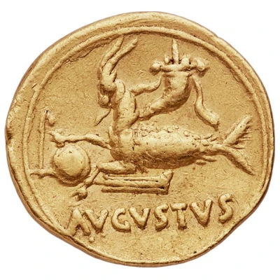 Aureus - Augustus AVGVSTVS 18 BC - 17 BC back