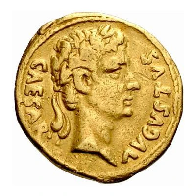 Aureus - Augustus C ANTIST REGIN FOE DVS P R QVM GABINIS 13 BC front