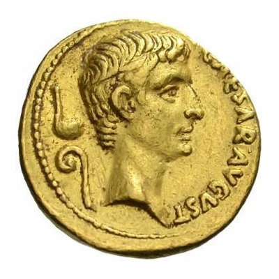 Aureus - Augustus C MARIVS TRO IIIVIR 13 BC front