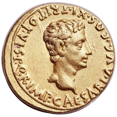Aureus - Augustus CIVIB ET SIGN MILIT A PART RECVPER 18 BC - 17 BC front