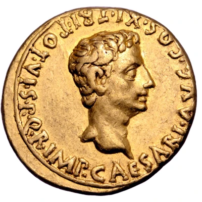 Aureus - Augustus CIVIB ET SIGN MILIT A PART RECVPER 18 BC - 17 BC front