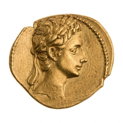 Aureus - Augustus FORT RED CAES AVG S P Q R 20 BC - 19 BC front