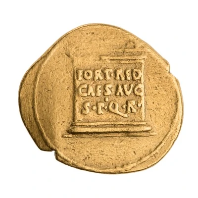 Aureus - Augustus FORT RED CAES AVG S P Q R 20 BC - 19 BC back