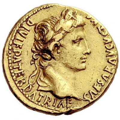 Aureus - Augustus, Gaius Caesar, and Lucius Caesar C L CAESARES AVGVSTI F COS DESIG PRINC IVVENT 2 BC - 4 AD front