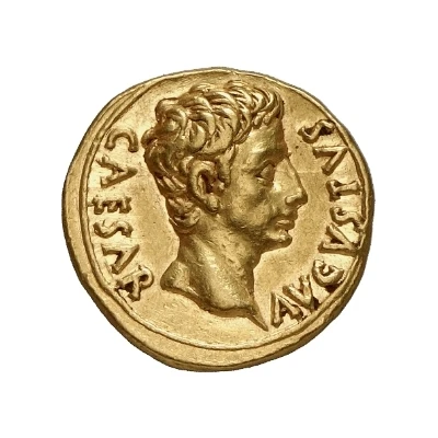 Aureus - Augustus IMP LVDI SAECVL 18 BC - 17 BC front