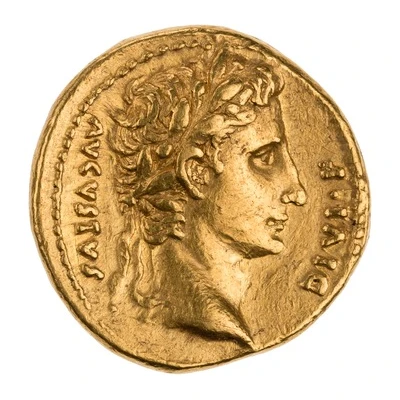 Aureus - Augustus IMP XII SICIL; Diana 11 BC - 10 BC front