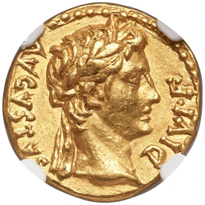Aureus - Augustus IMP XIIII 9 BC front