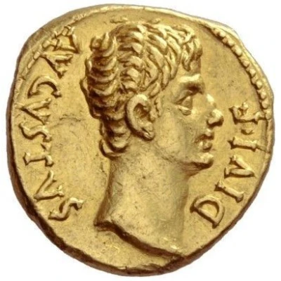 Aureus - Augustus IMP XII 11 BC - 10 BC front