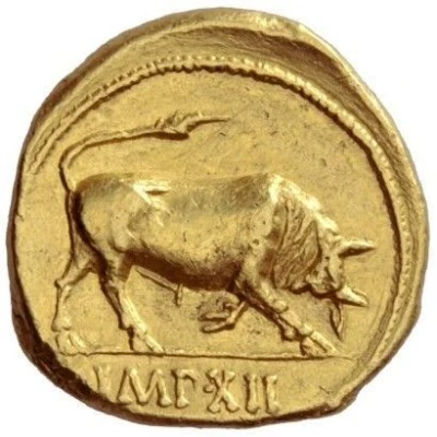 Aureus - Augustus IMP XII 11 BC - 10 BC back