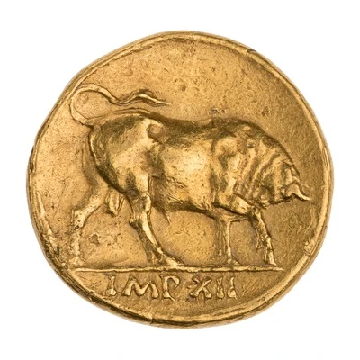 Aureus - Augustus IMP XII 11 BC - 10 BC back