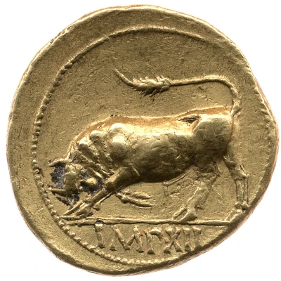 Aureus - Augustus IMP XII 11 BC - 10 BC back