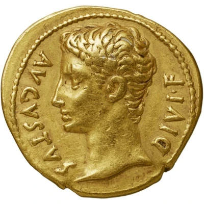 Aureus - Augustus IMP X 15 BC - 13 BC front