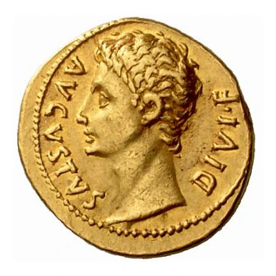 Aureus - Augustus IMP X 15 BC - 13 BC front