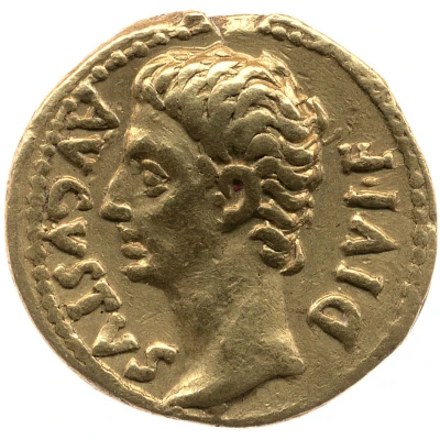 Aureus - Augustus IMP X 15 BC - 13 BC front