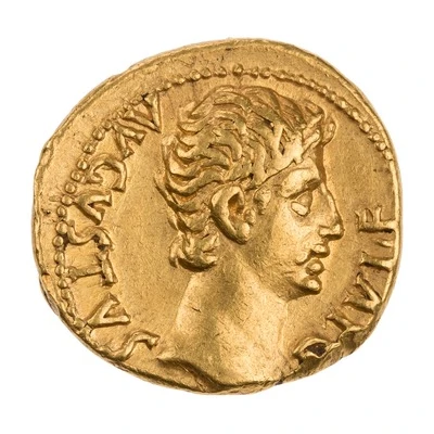 Aureus - Augustus IMP X 15 BC - 13 BC front