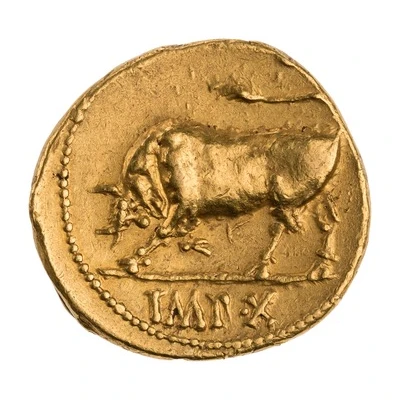 Aureus - Augustus IMP X 15 BC - 13 BC back