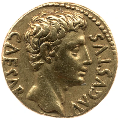 Aureus - Augustus IOV TON; Jupiter 19 BC front