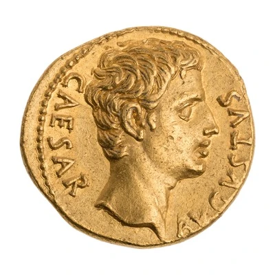 Aureus - Augustus IOVIS TONANT; Jupiter 19 BC front