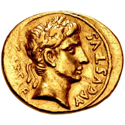 Aureus - Augustus M DVRMIVS IIIVIR 19 BC - 4 BC front