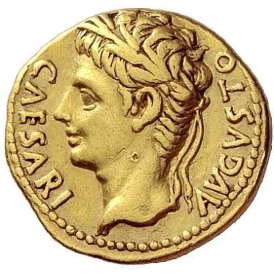 Aureus - Augustus MART VLTO; Mars 18 BC front