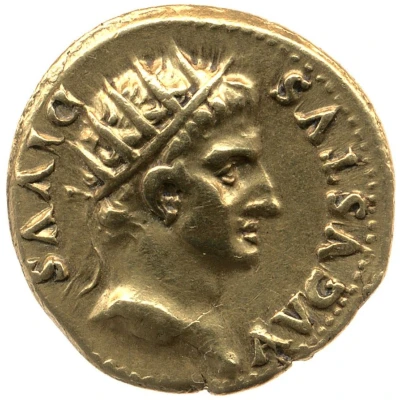 Aureus - Augustus PAX P R; Pax front
