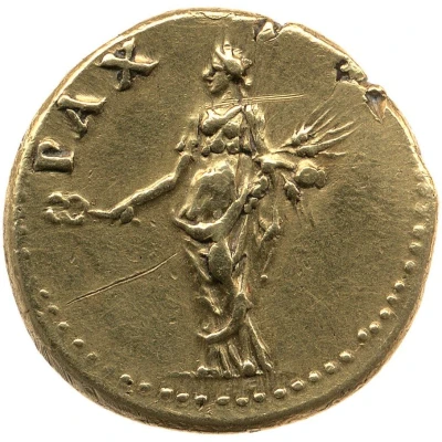 Aureus - Augustus PAX P R; Pax back