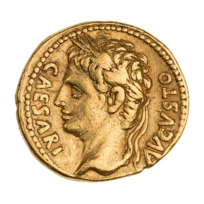 Aureus - Augustus S P Q R 18 BC front