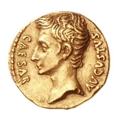 Aureus - Augustus SIGNIS RECEPTIS CL V S P Q R 19 BC front