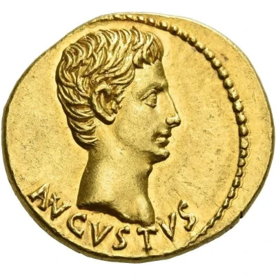Aureus - Augustus SIGNIS RECEPTIS CL V 19 BC - 18 BC front
